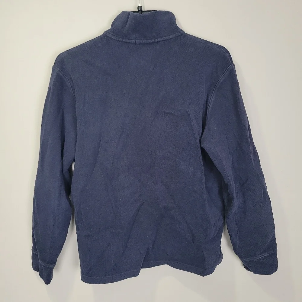 Polo Ralph Lauren Mens M Quarter Zip Pullover Sweater Blue Pony Logo